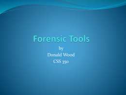 Forensic Tools