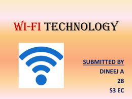 Wi-Fi TECHNOLOGY