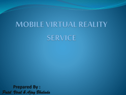 mobile virtual reality service