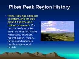 Pikes Peak Region History