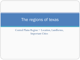 The regions of texas