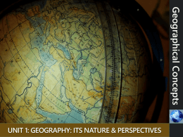 Geographic Concepts: Region