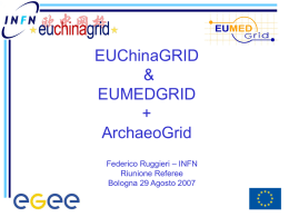 GRID projects for the Mediterranean and China