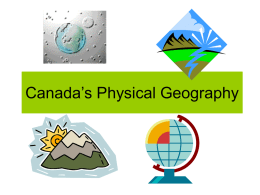 Canada`s Physical Geography