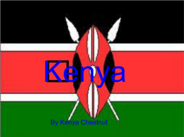 Kenya - 4th Grade Culture Study