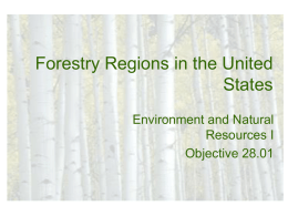 US Forestry Regions Powerpoint