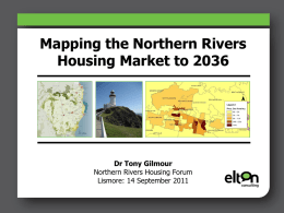 Mapping the Northern Rivers Housing Market to 2036