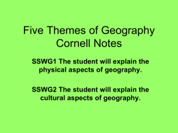 Five Themes of Geography Cornell Notes