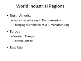 World Industrial Regions