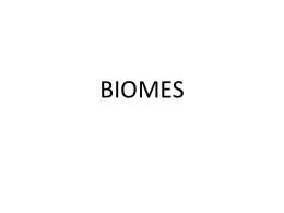 BIOMES - Earth science
