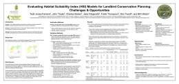 Evaluating Habitat Suitability Index (HSI) Models for
