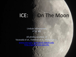 ICE: On The Moon - Lunar and Planetary Laboratory