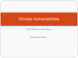Climate Vulnerabilities