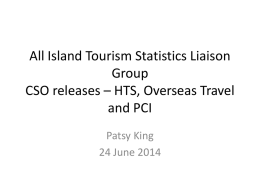 All Island Tourism Statistics Group