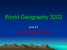 World Geography 3200/3202