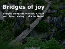 Bridges of Manaslu and Tsum Valley Nepal