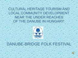 CULTURAL HERITAGE TOURISM AND LOCAL COMMUNITY …