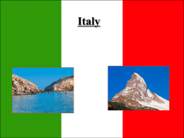 Italy – The Seven Regions