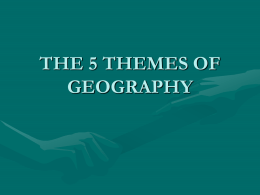5 Themes of Geography - Kentucky Department of Education