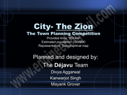 City- The Zion The Town Planning Competition