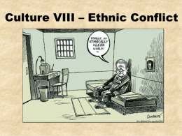 Culture VIII – Ethnic Conflict