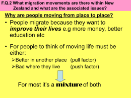 FQ2 What migration mvmts are there within NZ and