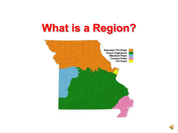 Regions of Missouri PowerPoint