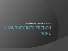 A Journey into French wine