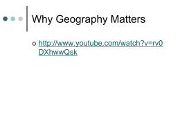 PPT - Themes of Geography
