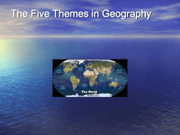 The Five Themes in Geography