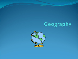 Geography - Maria Regina