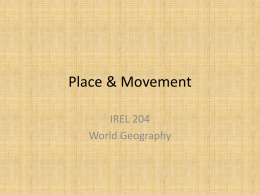 Place & Movement