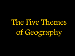 CGC- 5 themes of geography
