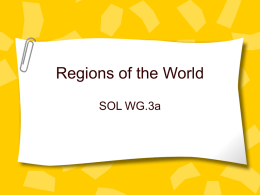 Regions of the World