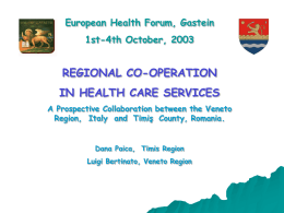 Luigi Bertinato - European Health Forum Gastein