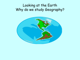 Looking at the Earth
