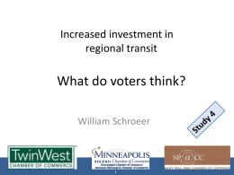 Minnesota`s Public Attitudes Toward Transit Funding