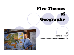 Five Themes of Geography - Etiwanda E
