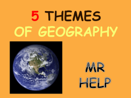 5 themes of geography - Powell County Schools