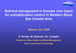 Nutrient management in Danube river basin for
