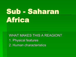 Sub - Saharan Africa