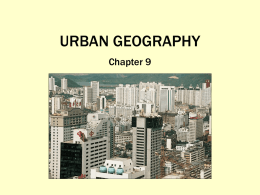 Urban Geography Full Color Power Point