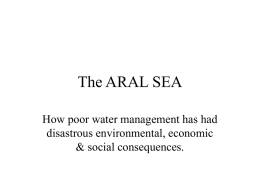 The ARAL SEA - Water in the World