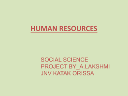 human resources - sscworkshopmalhar