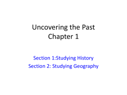Uncovering the Past Chapter 1
