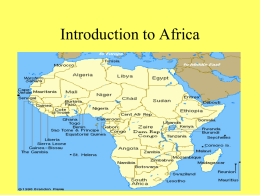 Intro to Africa PP with video links