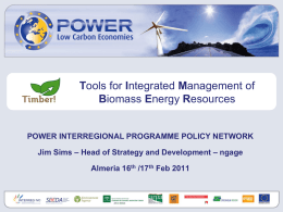TIMBER - Biomass - Power Programme