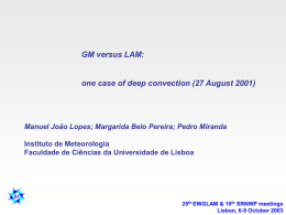 GM versus LAM forecasts: two cases of deep convection