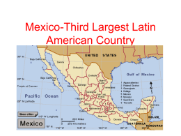 Mexico-Third Largest Latin American Country