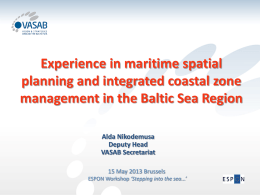 The transnational perspective - Experience in maritime